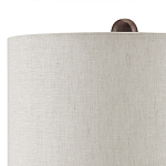 Настольная лампа из мрамора с тканевым абажуром Seductress варинант исполнения - 2 | Loft Concept в Красноярске