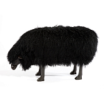 Банкетка Овечка черная Sheep Bench Black head down варинант исполнения - 1 | Loft Concept в Красноярске