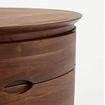 Прикроватный столик из дерева с 2-мя ящиками Moon Walnut Furniture варинант исполнения - 5 | Loft Concept в Красноярске