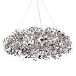 Люстра подвесная круглая с многочисленными металлическими круглыми элементами Terzani Argent варинант исполнения - 1 | Loft Concept в Красноярске