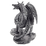 Декоративная статуэтка Дракон Dragon Black Silver Statuette варинант исполнения - 2 | Loft Concept в Красноярске
