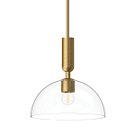 Подвесной светильник с прозрачным полусферическим стеклянным плафоном Alora Mood  варинант исполнения - 1 | Loft Concept в Красноярске