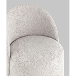 Пуф Loreen со спинкой вращающийся букле светло-серый варинант исполнения - 2 | Loft Concept в Красноярске