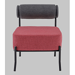 Кресло Ponpoun тёмно-серый бордо варинант исполнения - 4 | Loft Concept в Красноярске