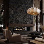 Подвесной светильник с белым фигурным абажуром и мягкими волнистыми краями Cloud Motion  варинант исполнения - 21 | Loft Concept в Красноярске