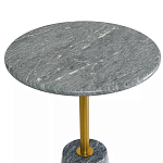 Кофейный столик круглый из мрамора серый Reliable Foundation варинант исполнения - 3 | Loft Concept в Красноярске