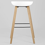 Барный стул на ножках из натурального дерева Boras White варинант исполнения - 4 | Loft Concept в Красноярске