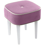 Квадратный мягкий пуф на белых ножках Winton Pouf Square варинант исполнения - 5 | Loft Concept в Красноярске