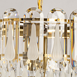 Люстра многоярусная с овальными прозрачными подвесками 36 см Harmonica варинант исполнения - 6 | Loft Concept в Красноярске