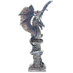 Подсвечник в виде Дракона Grey Blue Dragon Candlestick варинант исполнения - 2 | Loft Concept в Красноярске