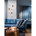 Подвесной светильник с двумя белыми рифлеными цилиндрическими плафонами Golden Swirl варинант исполнения - 8 | Loft Concept в Красноярске