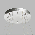 Люстра с тремя кольцами цвета хром и прозрачными хрустальными шарами по периметру Sacramento Transparent Balls Chandelier варинант исполнения - 11 | Loft Concept в Красноярске