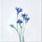 Плитка с узором Васильки варинант исполнения - 2 | Loft Concept в Красноярске