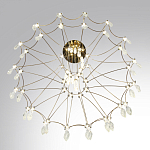 Люстра подвесная из металла с хрустальными прозрачными подвесками Quasar 81 варинант исполнения - 5 | Loft Concept в Красноярске