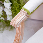 Стул с подлокотниками золотистый из бука с изображением птиц и цветов Blooming Birds 2 варинант исполнения - 2 | Loft Concept в Красноярске