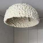 Вязаный подвесной светильник из шерсти Dome Wool Lamp  варинант исполнения - 3 | Loft Concept в Красноярске