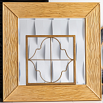 Зеркало квадратное в фактурной раме Pattern варинант исполнения - 1 | Loft Concept в Красноярске