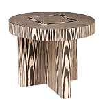 Столик журнальный круглый с полосатым узором Zebroids варинант исполнения - 1 | Loft Concept в Красноярске