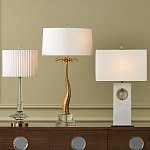 Настольная лампа с прозрачным корпусом и фактурным абажуром Charm and Luxury варинант исполнения - 3 | Loft Concept в Красноярске