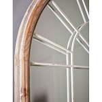 Зеркало-окно настенное в венецианском стиле с деревянной рамой бежевого цвета Venetian Smooth варинант исполнения - 7 | Loft Concept в Красноярске