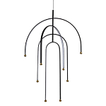 Люстра подвесная с дугообразными изогнутыми элементами Luke Lampco Tracer Lamp варинант исполнения - 1 | Loft Concept в Красноярске