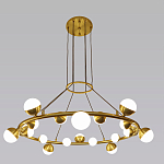 Люстра подвесная светодиодная с плафонами в форме шара Italian Globe Cedar Moss Light варинант исполнения - 4 | Loft Concept в Красноярске