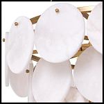 Люстра трехъярусная с подвесками из округлых элементов Cryptocrystalline Stone варинант исполнения - 4 | Loft Concept в Красноярске