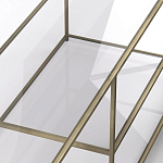 ТВ-тумба из стекла и металла Tingey Metal Glass TV Stand варинант исполнения - 3 | Loft Concept в Красноярске