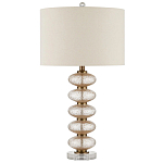 Настольная лампа с фактурным стеклянным корпусом Glamorous Pommel варинант исполнения - 3 | Loft Concept в Красноярске