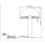Настольная лампа c абажуром в форме купола из натурального камня  Heavenly Harmony варинант исполнения - 7 | Loft Concept в Красноярске