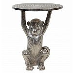 Столик с подстольем в виде обезьянки Bombay Nickel варинант исполнения - 2 | Loft Concept в Красноярске