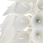 Люстра белая каплевидной формы из цветков лилии White Natural Lines варинант исполнения - 2 | Loft Concept в Красноярске