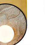 Бра с каменным диском в металлической раме Sandstone Painting варинант исполнения - 3 | Loft Concept в Красноярске