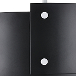 Потолочный светильник круглый светодиодный Semicircular White Panels чёрный варинант исполнения - 1 | Loft Concept в Красноярске