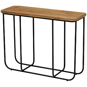 Консоль с деревянной столешницей Lyon Wood Metal Console