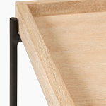 Консоль деревянной столешницей и полкой Wooden Table Top and Shelf варинант исполнения - 2 | Loft Concept в Красноярске