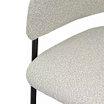 Стул мягкий с подлокотниками Chair Gray Upholstery Boucle варинант исполнения - 6 | Loft Concept в Красноярске