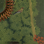 Обои ручная роспись Malwa Original colourway on Olive tobacco варинант исполнения - 3 | Loft Concept в Красноярске