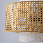 Подвесной светильник с декоративным поясом из плетеного бамбука Biuloggicu варинант исполнения - 7 | Loft Concept в Красноярске