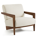 Кресло Avalon White Boucle из массива ореха варинант исполнения - 1 | Loft Concept в Красноярске