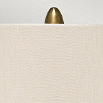 Настольная лампа с рифленым керамическим основанием в бронзовом цвете и жемчужным шёлковым абажуром Elstead Lighting варинант исполнения - 4 | Loft Concept в Красноярске