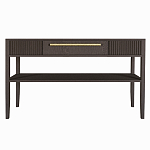 Дизайнерская Консоль с полкой и ящиком Primo Темный орех варинант исполнения - 8 | Loft Concept в Красноярске