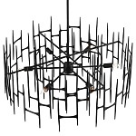 Люстра черная остроконечной формы Black Satin варинант исполнения - 3 | Loft Concept в Красноярске