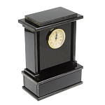 Часы настольные черные из натурального камня Обсидиан Stone Clock варинант исполнения - 2 | Loft Concept в Красноярске