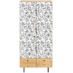 Шкаф с принтом Floral notes варинант исполнения - 2 | Loft Concept в Красноярске