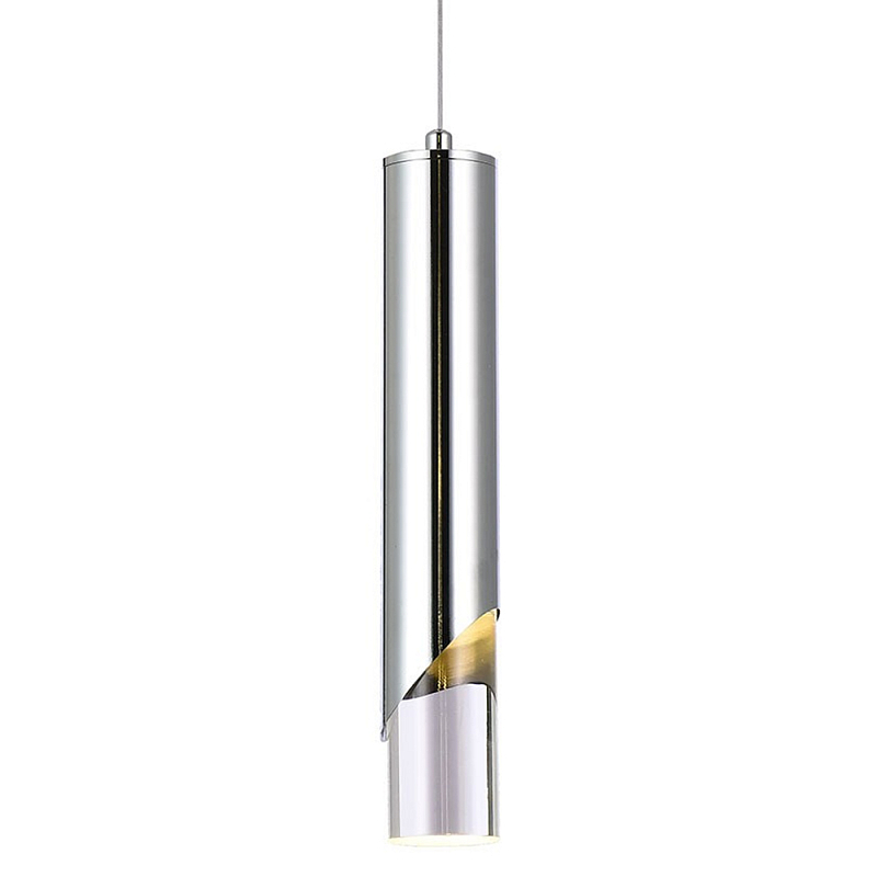 Подвесной светильник Metal Acrylic Tube Chrome Hanging Lamp Хром Прозрачный Подвесной светильник Metal Acrylic Tube Chrome Hanging Lamp Хром Прозрачный в Красноярске | Loft Concept