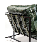 Диван Лофт Натуральная Винтажная кожа Зеленый Two Seat Encounter Leather Sofa варинант исполнения - 5 | Loft Concept в Красноярске