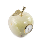 Часы настольные в виде яблока из натурального камня Оникс Stone Clock варинант исполнения - 2 | Loft Concept в Красноярске