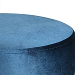 Пуф синий велюр на золотом металлическом основании Golden Belt варинант исполнения - 2 | Loft Concept в Красноярске