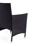 Обеденный комплект из искуственного ротанга Vintara черный варинант исполнения - 2 | Loft Concept в Красноярске